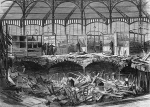 Incêndio nos Halles Centrale de Paris de French School