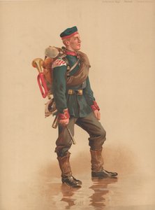 Hornist do regimento de infantaria, Feldmarchmassig