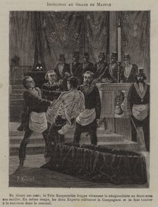 Iniciação ao grau de mestre (gravura) de French School