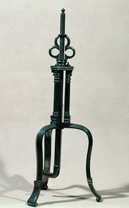 Instrumento para trepanação, semelhante ao ilustrado por Ambroise Pare (c.1510-90) do século XVI a XVII (metal) de French School