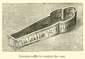 Caixão interior para conter a caixa (gravura) de French School