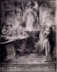 Interior da loja veneziana, 1777 de French School