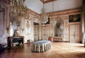 Interior da Câmara do Conselho 1701-55 de French School