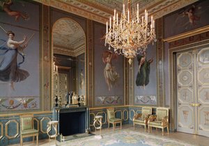 Interior da sala de música no apartamento de Hortense de Beauharnais (1783-1837) 1803-10
