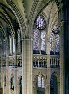 Interior do transepto, consagrado 1216 de French School