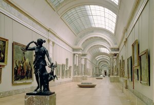 Vista interior, de, a, grande, Galerie, 16th-19th, século de French School