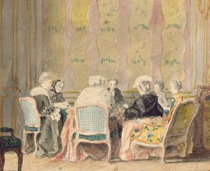 Interior com Cartas Femininas, 1770 (wc no papel)