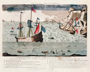 Invenção de Sieur Freminet de um sistema para reciclar o ar e permitir que mergulhadores respirem embaixo d&39;água, 1784 de French School