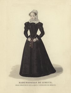 Isabelle de Limeuil, dama de honra a Catarina de Médici, esposa do rei Henrique II da França