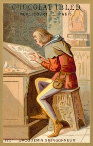 Jacquemin Gringonneur, pintor francês (chromolitho) de French School