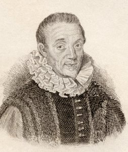 Jacques Auguste de Thou aka Thuanus, historiador francês, do Crabbes Historical Dictionary pub. 1825 de French School