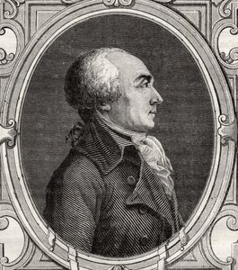 Jacques Rene Hebert, de "História da Revolução Francesa" por Louis Blanc (1811-82) de French School