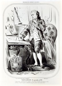 Jacques de Vaucanson como uma criança, ilustração da galeria das crianças da celebridade, c.1850 de French School