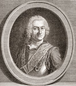 Jean-Baptiste François Desmarets, 1682 1762. Marquês de Maillebois. Marechal da França. Das horas livres publicadas 1908. de French School