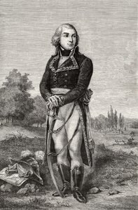 Jean-Baptiste Jourdan, de "História da Revolução Francesa" por Louis Blanc (1811-82) de French School