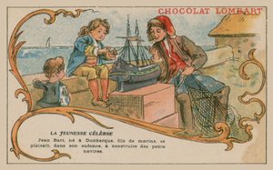 Jean Bart, comandante naval e corsário do final do século XVII, quando menino de French School