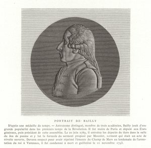 Jean Sylvain Bailly, astrônomo francês, matemático e político revolucionário de French School