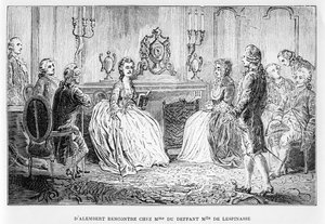 Jean a volta de Alembert no salão de Mme du Deffant e senhorita de Lespinasse, de vidas dos cientistas ilustres, por Louis Figuier