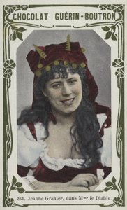 Jeanne Granier, em Madame, o Diabo (foto colorida) de French School