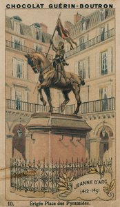Joana d&39;Arc, 1412-1431, Erigee Place des Pyramides de French School
