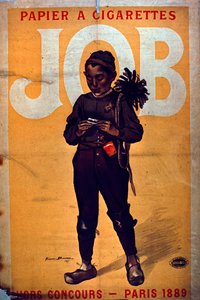 Papel de Cigarro de Trabalho, 1895 de French School