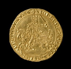 João II O Bom (1319-64) Rei da França, Franco a Cheval, 1350-64 (anverso) (ouro) (para reverso ver 168068)