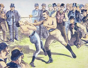 John L. Sullivan v. Charlie Mitchell em 10 de Março de French School