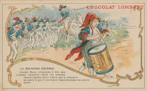 Joseph Bara, um famoso jovem soldado republicano francês na época da Revolução Francesa de French School