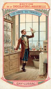 Joseph Louis Gay-Lussac, químico e físico francês (chromolitho) de French School