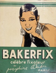 Josephine Baker - publicidade para a Bakerfix: "O famoso fixador da Josephine Baker" de French School