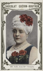 Judic, em Madame Nitouche (foto colorida) de French School