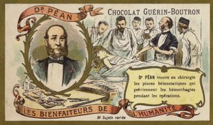 Jules Pean, cirurgião francês (chromolitho) de French School
