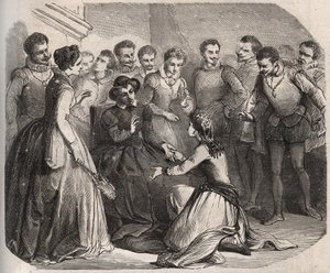 Julita Guagnini pediu à Rainha Catarina de Medicis (Caterina de Medici) (1519-1589) que a levasse ao seu serviço. Ela se tornou amante de Louis de Bussy d