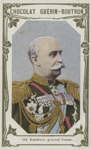 Kaulbars, general Russe (foto colorida) de French School