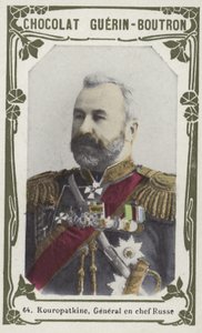 Kuropatkin, general em chefe russo (foto colorida) de French School