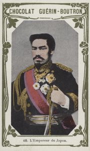 O imperador do Japão (foto colorida) de French School