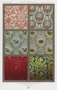 Ornamentação de tecidos: Século 18, Século 18 (Fim), Século 18 (cor litho) de French School
