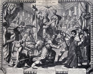 La Déroute des Jansenistes - publicação satírica de almanaque dos jesuítas de French School