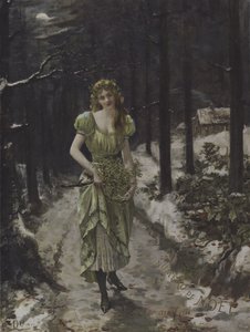 La Fee au Gui (A Fada das Névoas) (cor litho) de French School