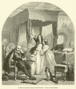A Filha de Cromwell (gravura) de French School