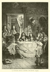 La Fontaine, Boileau, Moliere e Racine de French School