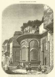 A fonte de Seby-el-Bedawieh, Cairo (gravura) de French School
