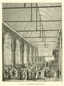 O GrandSalle, queimado em 1618 de French School