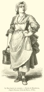 La Marchande de cerneaux (gravura) de French School