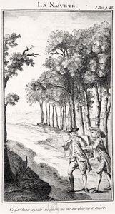 La Naivete (gravura) de French School