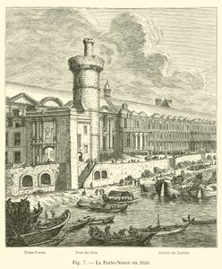 O portão da Terra Nova em 1650 de French School