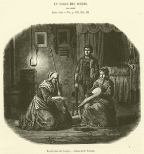 A Bruxa dos Vosges (gravura) de French School