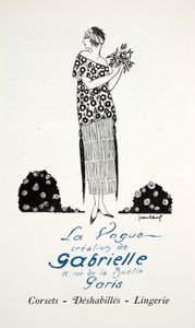 Criação da Vogue de Gabrielle (estêncil) de French School
