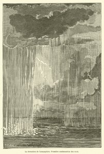 A formação da atmosfera (gravura) de French School