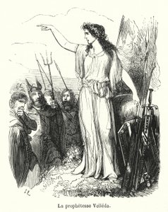 La prophetesse Velleda (gravura) de French School
